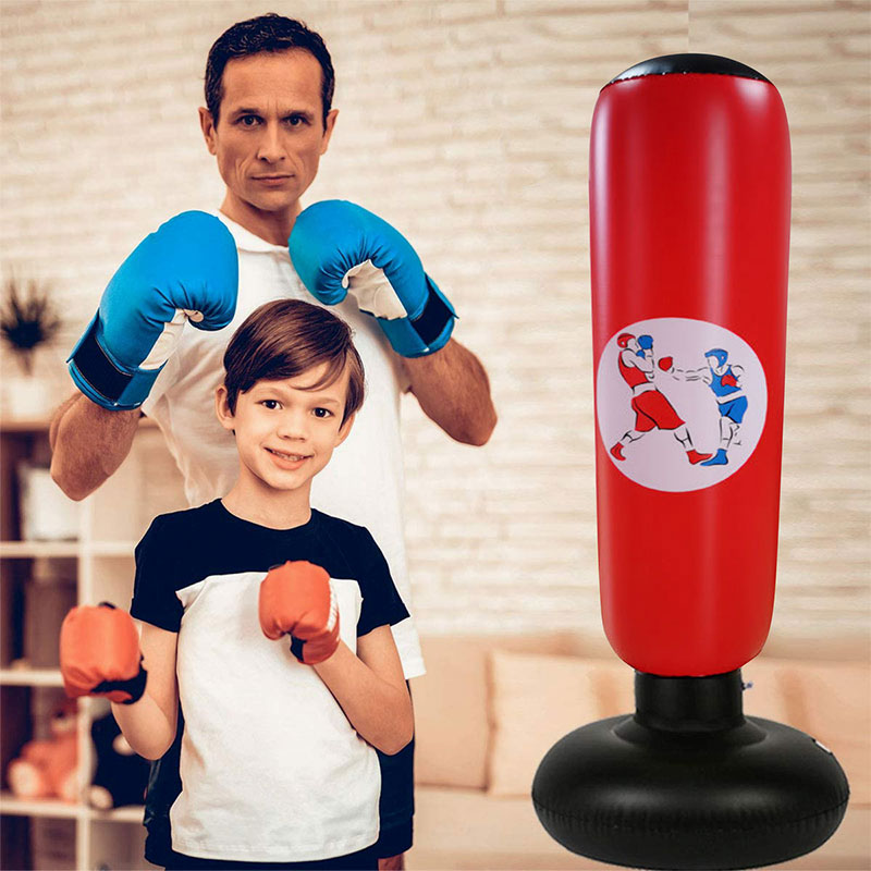 Fabricants Direct Boxing Sandbag, Pneumatique PVC Colonne de boxe Colonne pour enfants et adultes