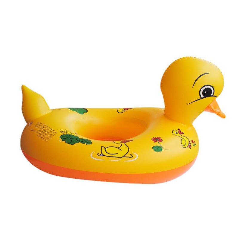Jouet à anneau denatation des enfants, PVC Yellow Duck Pliant d'eau pour les enfants