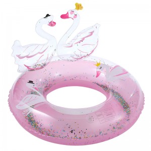 Bague denatation de cygne mignonne pour enfants, bague gonflable pour enfants