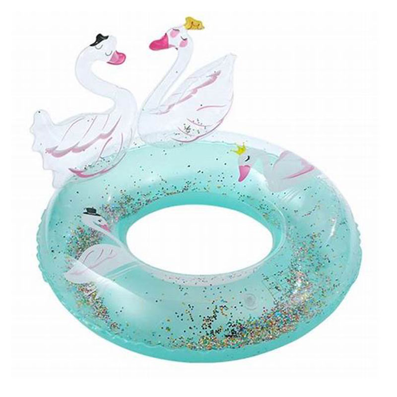 Bague denatation de cygne mignonne pour enfants, bague gonflable pour enfants