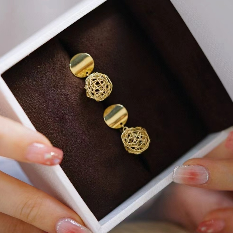 Nouveau design de mode 18K/14K/10K/9K Gold Boucle d'oreille pour fille
