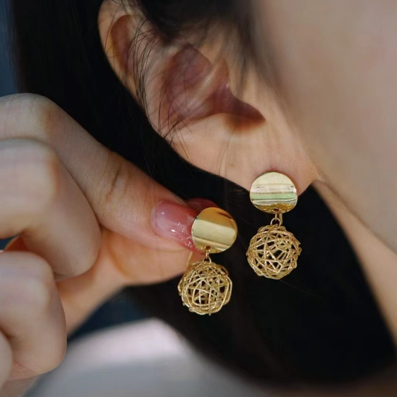 Nouveau design de mode 18K/14K/10K/9K Gold Boucle d'oreille pour fille