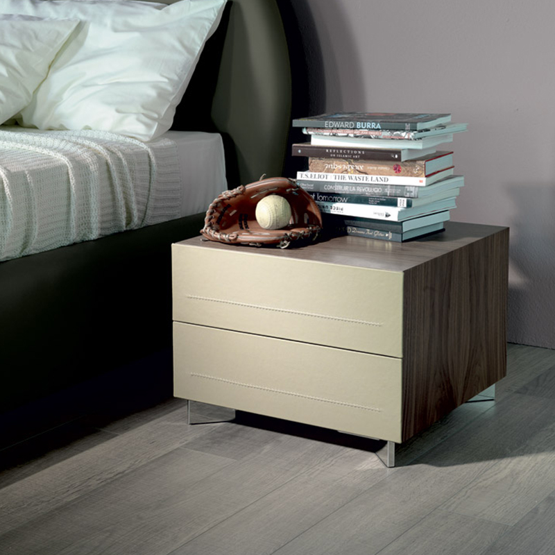 Meubles de chambre à coucher table de chevet en bois moderne en bois massif de chevet en bois armoire en bois en bois