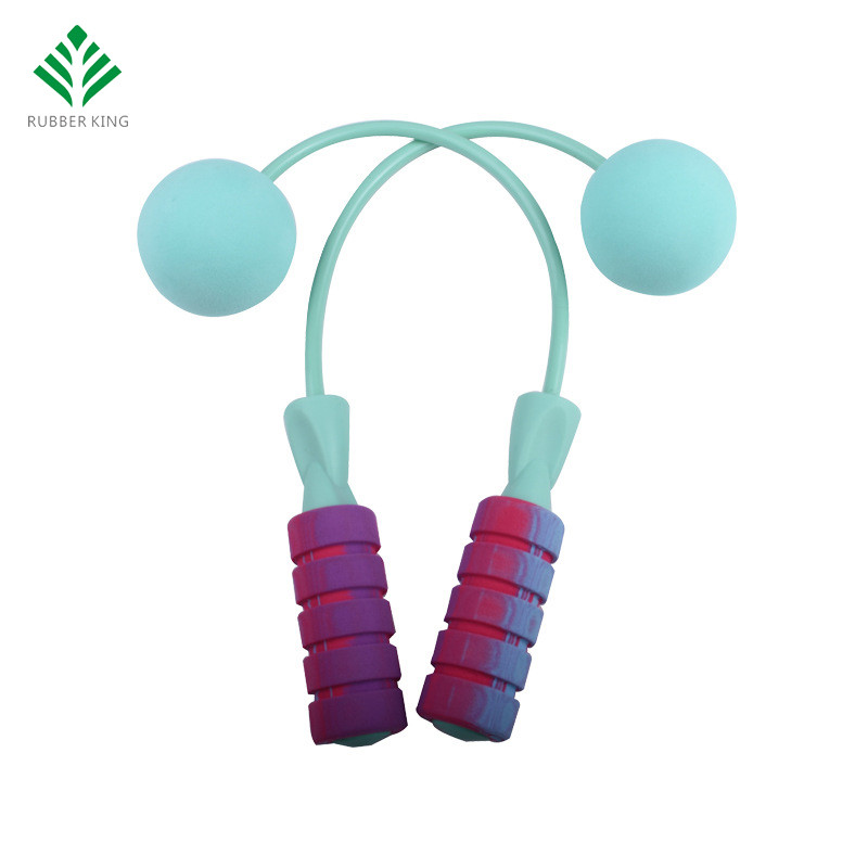Corde de saut sans cordure, corde de saut sans fil pondérée pour entraînement de fitness, corde à sauter réglable corde de saut pour femmes hommes et enfants