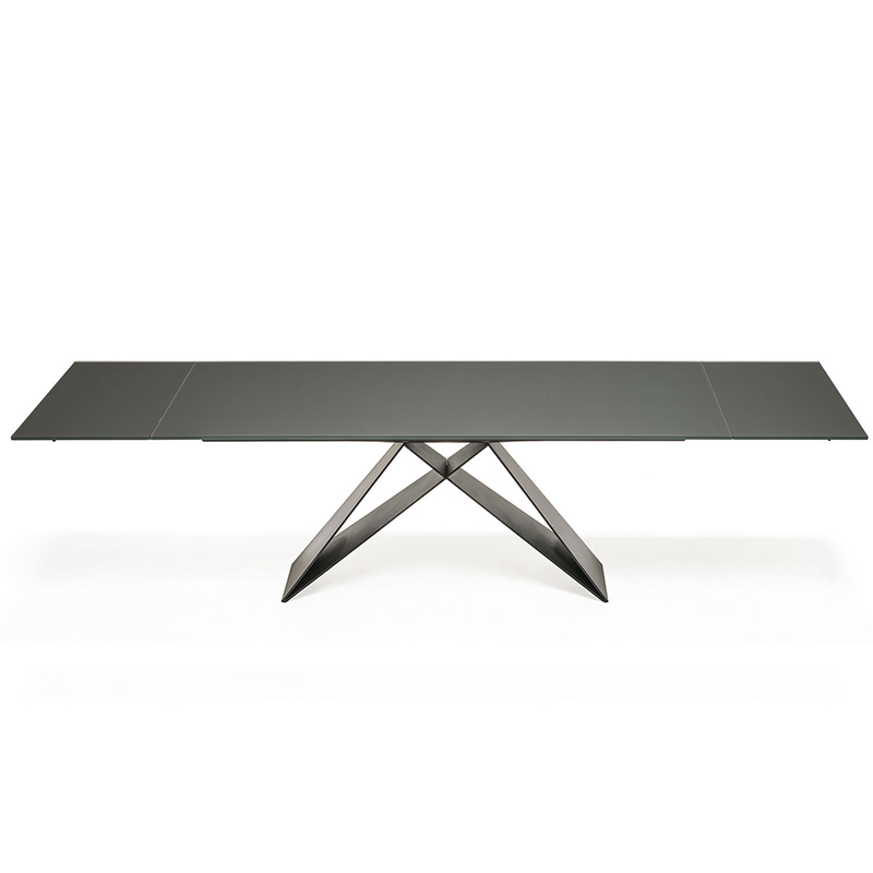 Designs modernes italiens 8 personnes en céramique de table à manger rectangulaire en pierre de céramique
