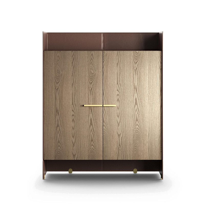 Dîne en cuir de design italien moderne grande armoire buffet du buffet