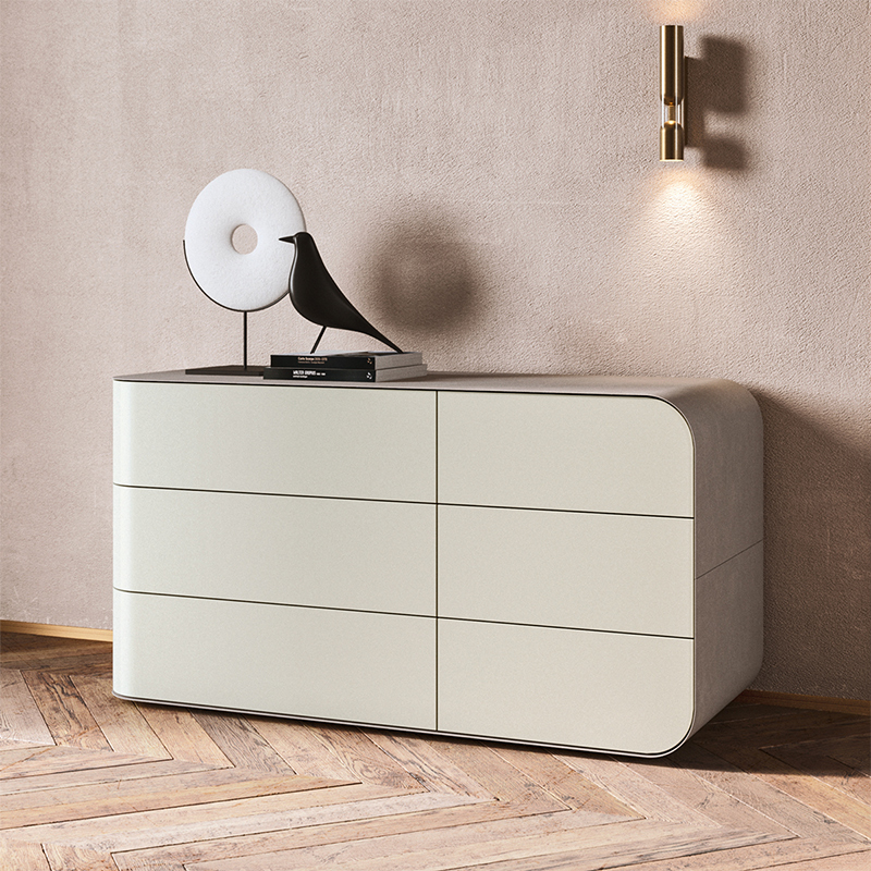 Meubles de maison moderne Bouette buffet blanc en bois blanc pour salle à manger