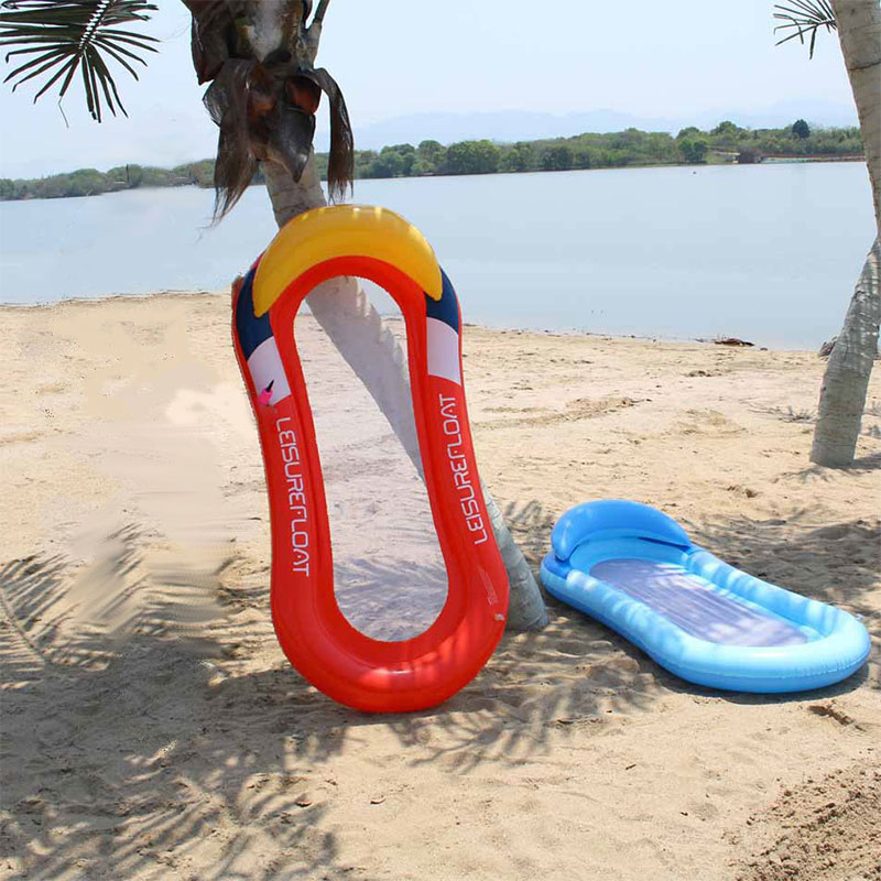 Chaise de pont gonflable Chaise de pont de l'eau Hamac Hamac Net plage Floating Row