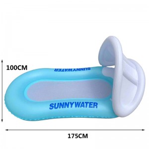 Chaise de pont gonflable Chaise de pont de l\'eau Hamac Hamac Net plage Floating Row