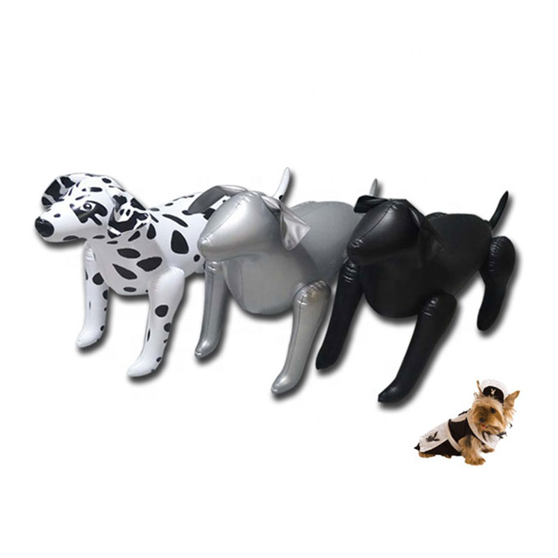 Publicité des accessoires de compagnie gonflables modèles de chien jouet pour la maison décoration