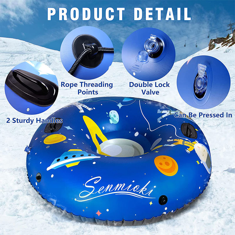 Toys de l'enfant parent extérieur d'hiver épaissis d'espace résistant au froid tube deneige gonflable
