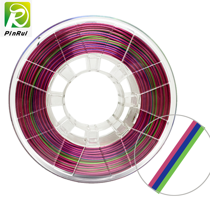 Pinrui Silk Triple Colors in Filament Dual Color Silk Filament pour l'imprimante 3D