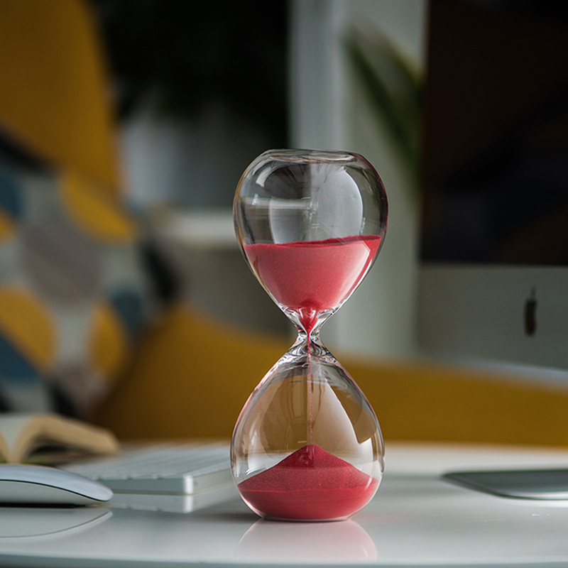 30 60 240 MINUTES SHAGE GLASSE VERRE DÉCOR DE MAIN