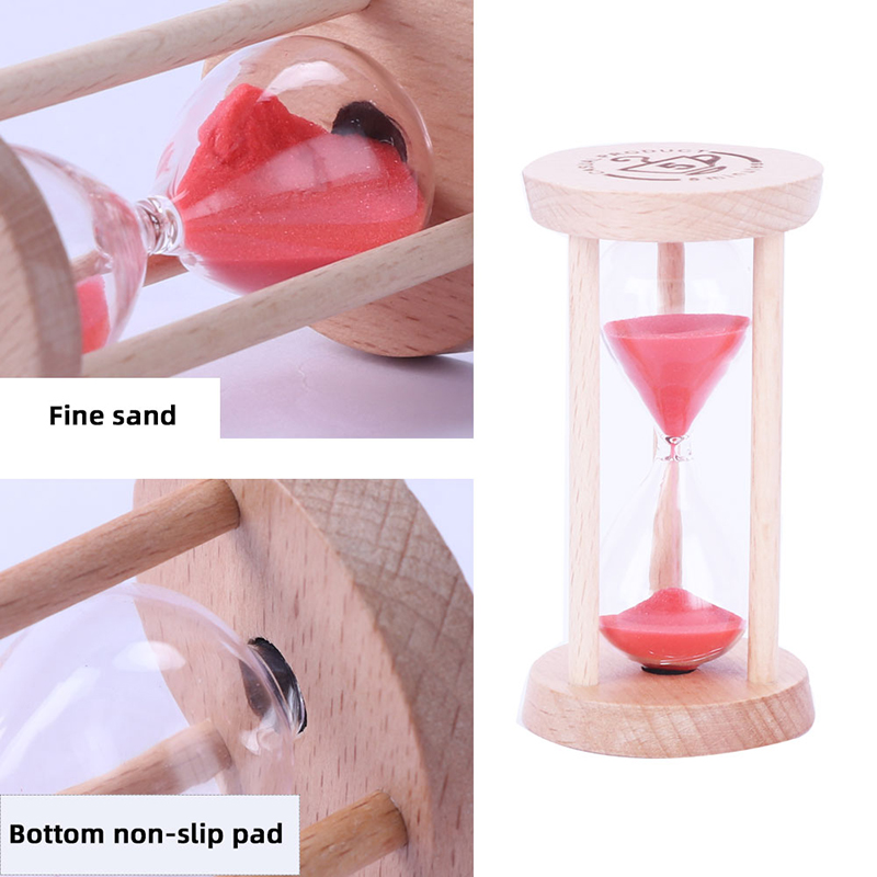 Horloge de sable de sable de sable en bois de haute qualité 3 minutes décoration horloge unique Cuisine cadeau unique