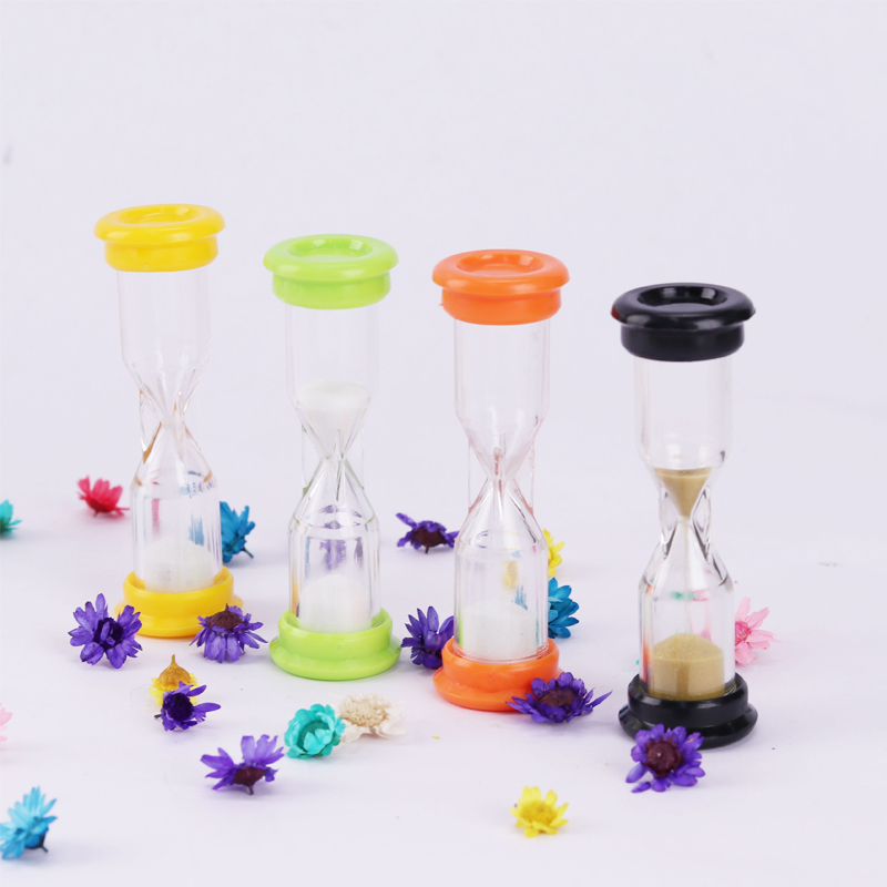 enfants heureuse heure 5 minutes petit plastique mini une minute de verre en verre