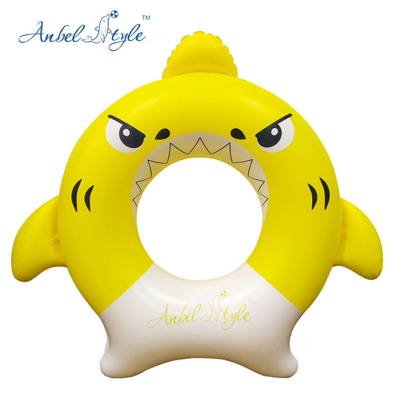 Lanouvelle bague denatation de requin gonflable des enfants