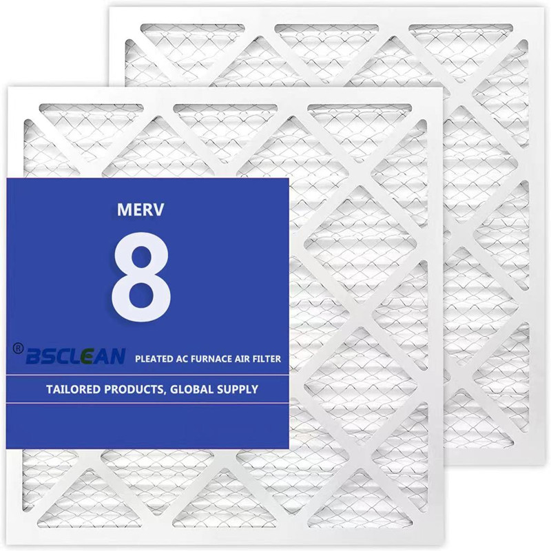 Amazon Hot Sale 20x 20x1 Merv 8 G4 Furnace AC HVAC Pannel en carton pré-filtre