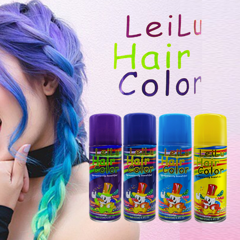 Spray des cheveux de couleur OEM Spray de couleur de cheveux de teinture temporaire