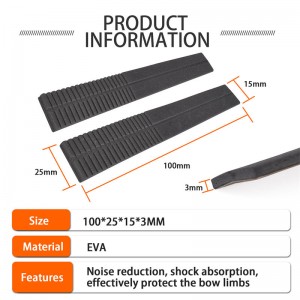 Elongarrow Archer à l\'archerie recourbe des membres d\'arc stabilisateur Stabilising Takedow Bow Shock Abdorber Bow Limb Shock Réduisez le bruit