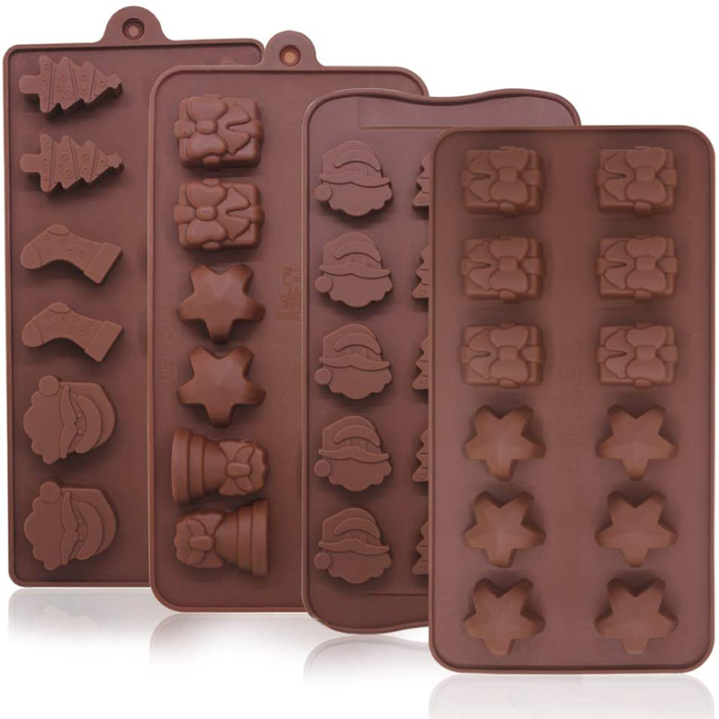 Forme d'étoile en silicone de haute qualité Moules de chocolat