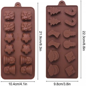 Forme d\'étoile en silicone de haute qualité Moules de chocolat