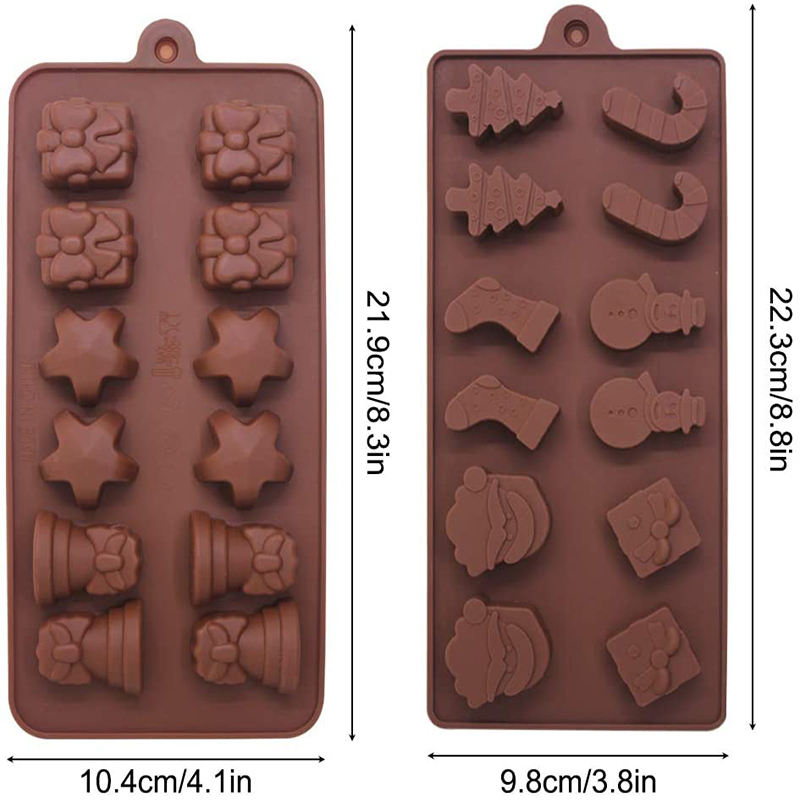 Forme d'étoile en silicone de haute qualité Moules de chocolat