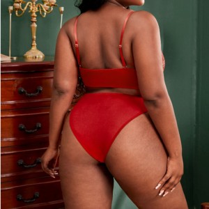 Ensemble de soutien-gorge de contraste Lase Sexe Lingerie avec cravate de corde avant