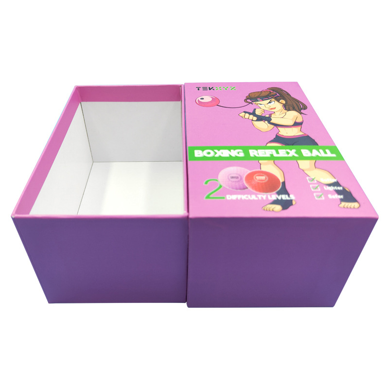 Boîte-cadeau de jouet personnalisée, couvercle supérieur et inférieur, couverture du paradis et de la terre, boîte d'emballage en papier cuivre imprimé en couleur, boîte à main, boîte à jouets, personnalisée