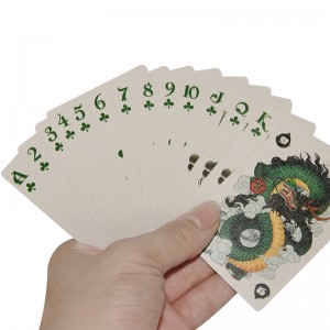 Carte de coupe de fleur Fabricant personnalisé Magic Show Carte de jeu allemand Paper Noir Papier Open venti