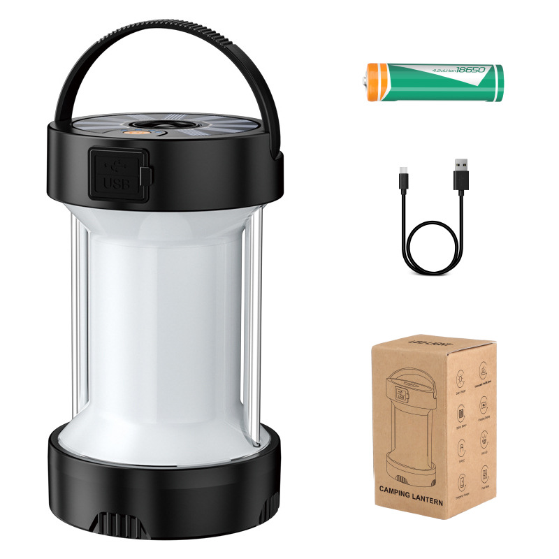 LED extérieure Camping Lumières d'urgence solaire Lampe rechargeable Lanterne imperméable