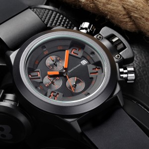 Daniel Gormantop Brand Luxury Sport Watch Men Militations Mélangers Blue Rubber Ruba