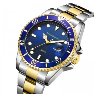 Daniel Gorman Top Quality Men\'s Sports Watch imperméable classique en acier inoxydable STRAP MENSE MENS