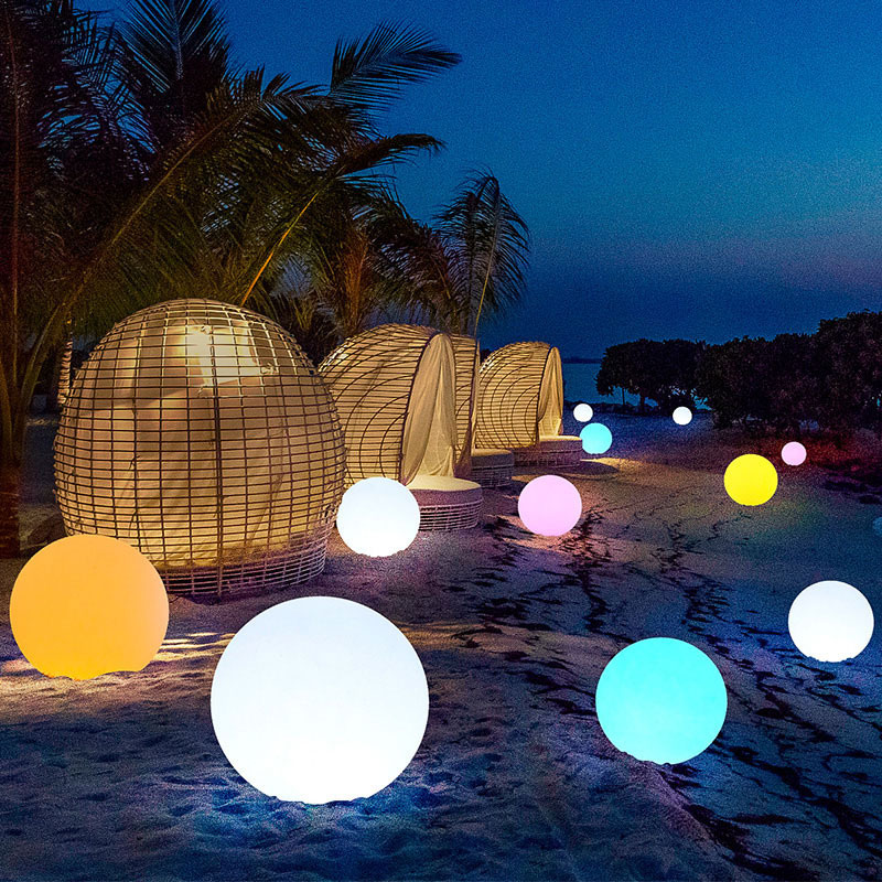 Mood Light/Couleur Changement meubles Illuminate Balls Shape Magic Outdoor LED Glow Light Light Decorative Wireless Remote Control Control Lampe solaire LED