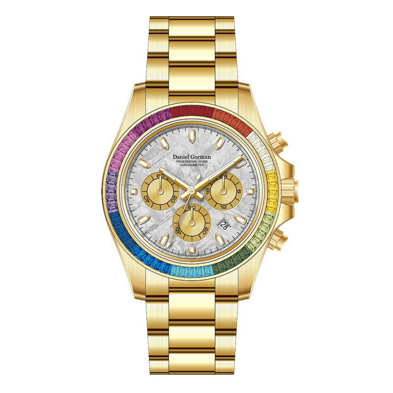 Watch de luxe Quartz en acier inoxydable Watchdg9003