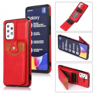 Convient pour le samsung A52 Mobile Phone Case Card Pack Protective Case peut mettre plusieurs cartes latéral de motif en cuir rétroal latéral tout compris