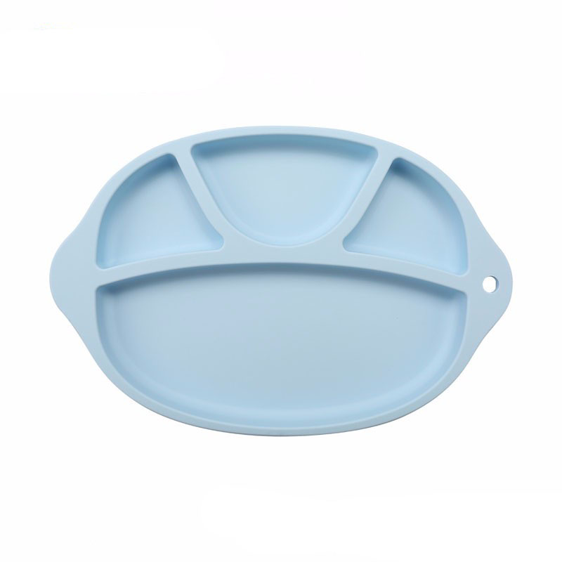 Assiette divisée en silicone en gros de qualité aliment