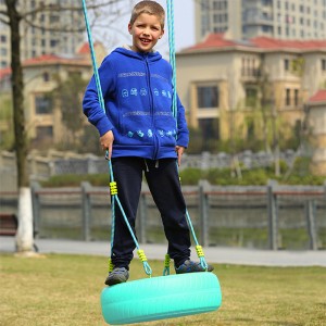 Swing LED extérieur brillant rond coloré de couleur suspendue à changement de meuble LED Swing