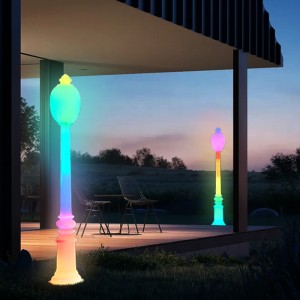 Étanche de décoration de jardin solaire moderne extérieur.