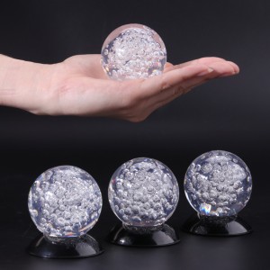 Usinsiness Souvenir Créatif Creative Fengsui Paper Paper Amber Mountain Pool Ball Ball Crystal Bubble Boule pour Fountain