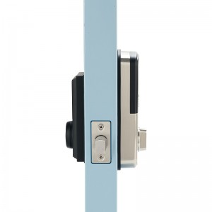 3002 Smart Verrouillage pour la porte d\'entrée avec pavé à écran tactile et empreinte digitale, pêne dormant électronique de porte intelligente