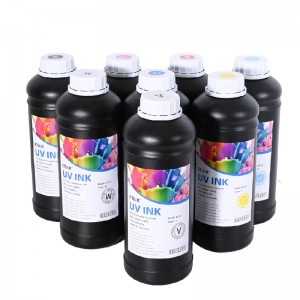 L\'encre souple dirigée par des UV convient à la tête d\'impression Epson pour imprimer PVC TPU