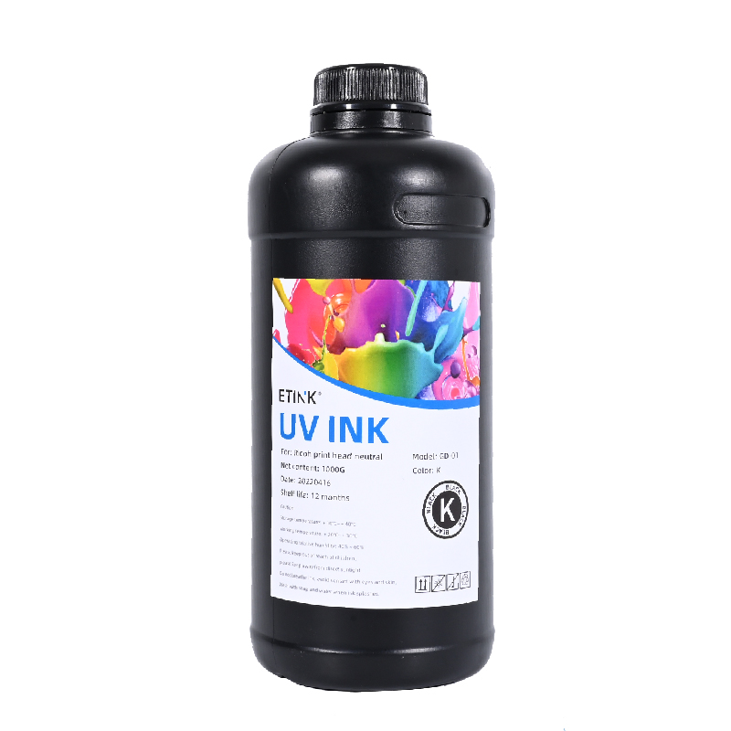 L'encre souple dirigée par UV convient à la tête d'impression Ricoh pour imprimer en PVC acrylique