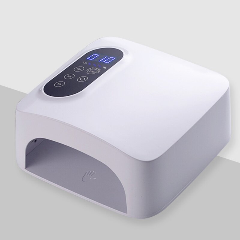 M&R 601PRO 72W lampe à ongles LED sans fil, séchoir à ongles à LED rechargeable, 15600mAh lampe à curling de vernis à ongles rapides, lumières à ongles en gel professionnel pour la maison et le salon (rechargeable)