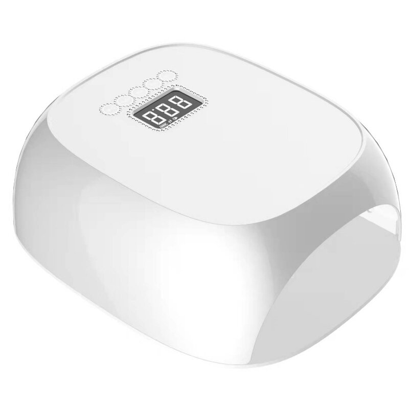 M&r 801pro lampe à ongles LED sans fil, sèche-linge sans fil, 72W Lumière à ongles LED rechargeable, GEL PORTABLE LED LED LED avec capteur de réglage de la minuterie et écran LCD vert