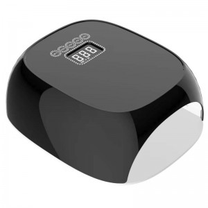 M&r 801pro lampe à ongles LED sans fil, sèche-linge sans fil, 72W Lumière à ongles LED rechargeable, GEL PORTABLE LED LED LED avec capteur de réglage de la minuterie et écran LCD vert