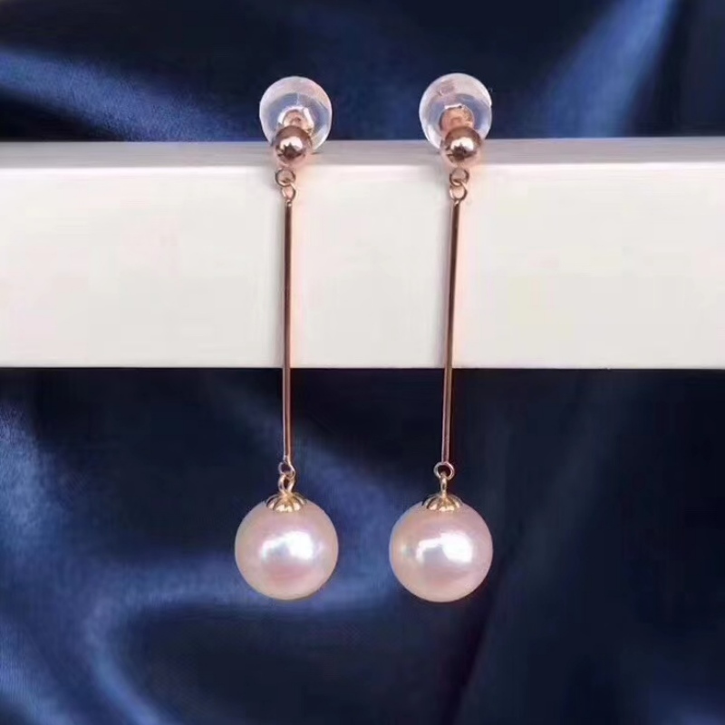 18K/14k/10k/9k Gold Pearl Bringle prêt à expédier