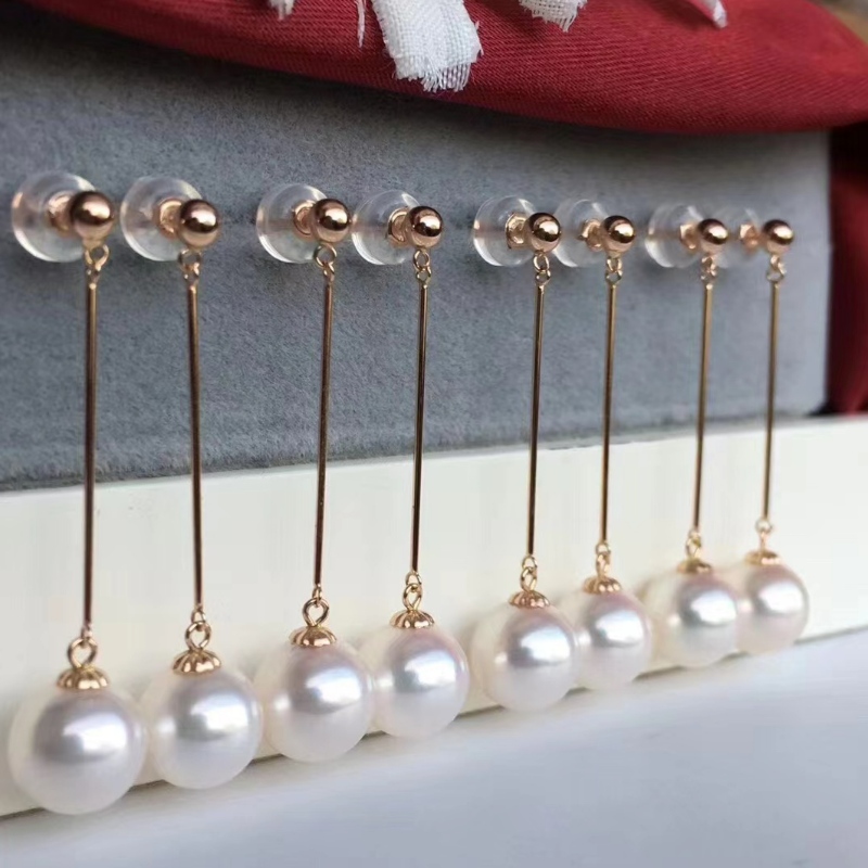 18K/14k/10k/9k Gold Pearl Bringle prêt à expédier