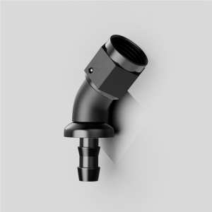 Une pièce en plein écoulement ininterrompu le tuyau de verrouillage de poussée de barbe se termine un raccord