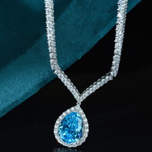 Collier de diamant complet de luxe haut de gamme