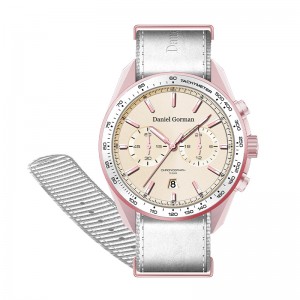 2022 Daniel Gormandg9005 Luxury Men Regardez le logo personnalisé Automatique Wristwatch en acier inoxydable double tourbillon mécanique